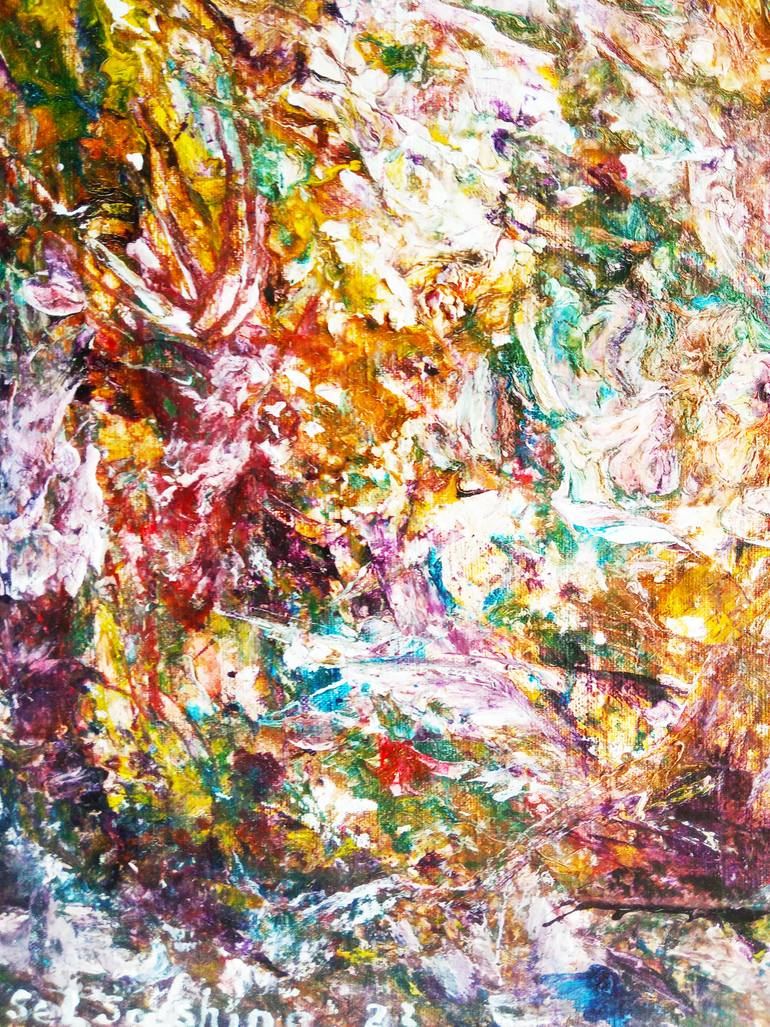 Original Abstract Fantasy Painting by Selena Sashina