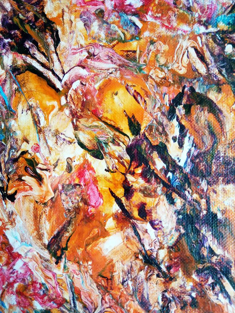 Original Abstract Fantasy Painting by Selena Sashina
