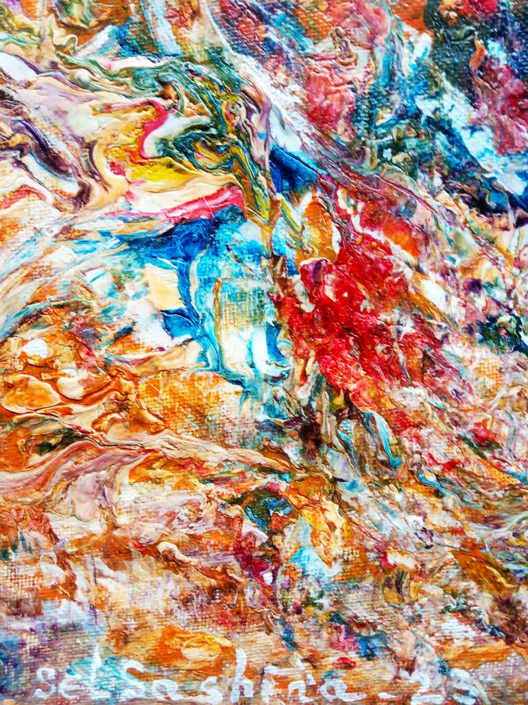 Original Abstract Fantasy Painting by Selena Sashina