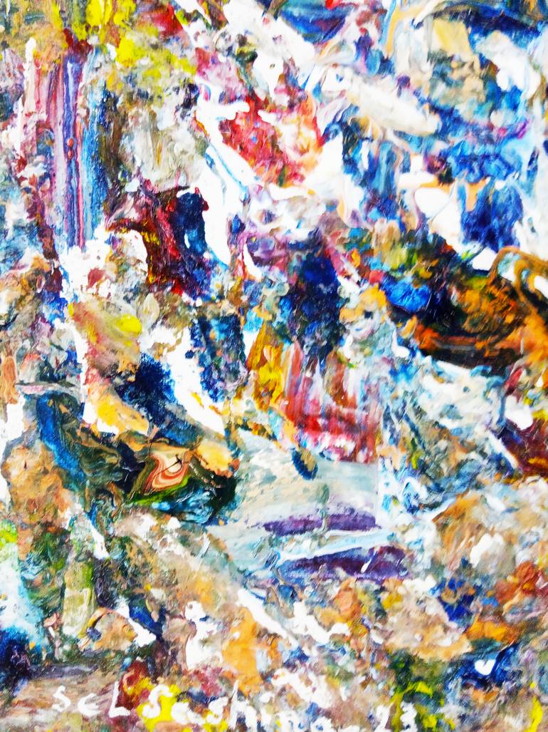 Original Abstract Animal Painting by Selena Sashina