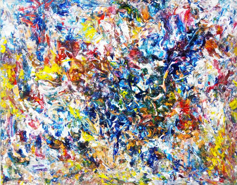 Original Abstract Animal Painting by Selena Sashina