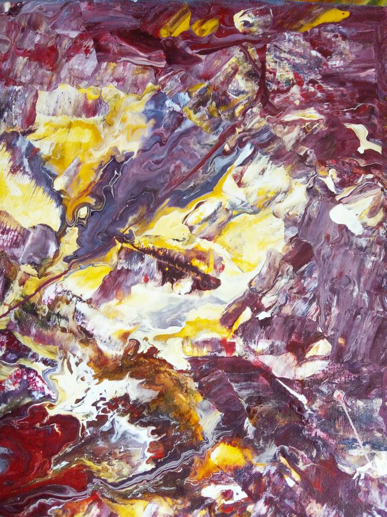 Original Impressionism Abstract Painting by Selena Sashina