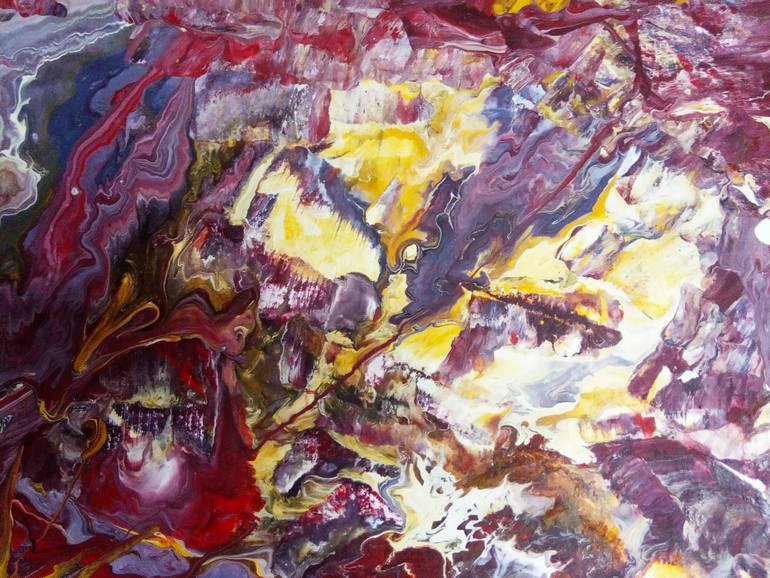 Original Impressionism Abstract Painting by Selena Sashina