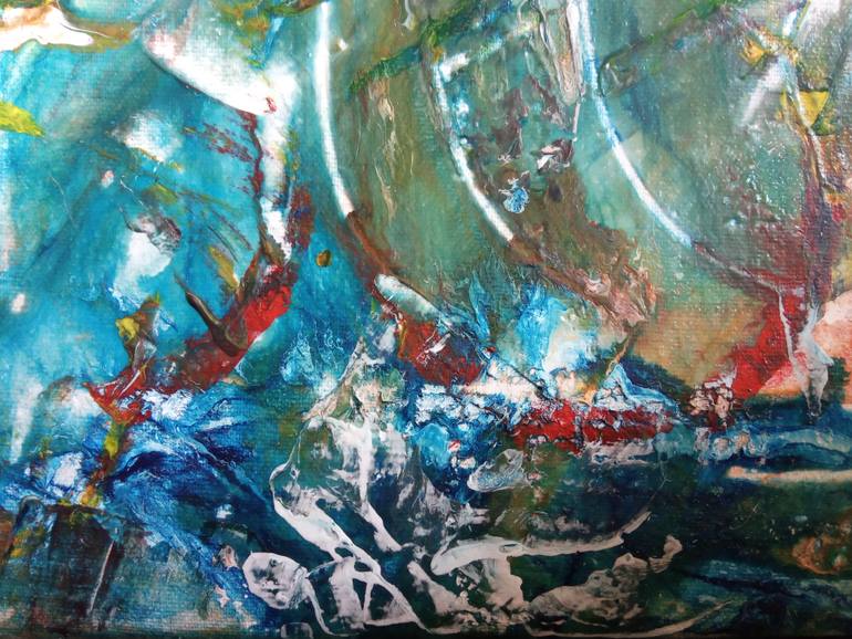 Original Abstract Fantasy Painting by Selena Sashina