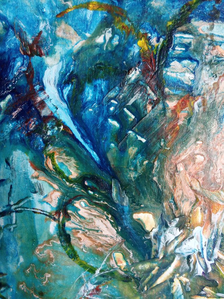 Original Abstract Fantasy Painting by Selena Sashina