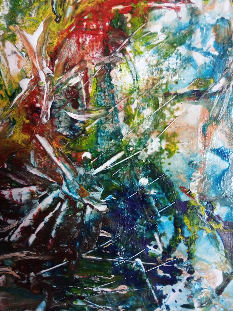 Original Abstract Fantasy Painting by Selena Sashina