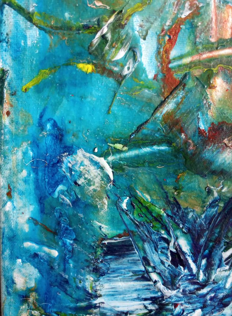 Original Abstract Fantasy Painting by Selena Sashina