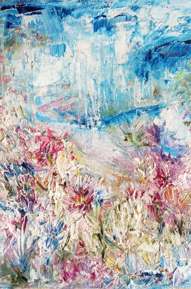 Print of Abstract Landscape Paintings by Selena Sashina