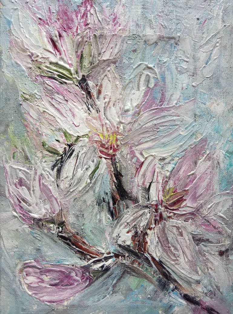 Print of Abstract Floral Paintings by Selena Sashina
