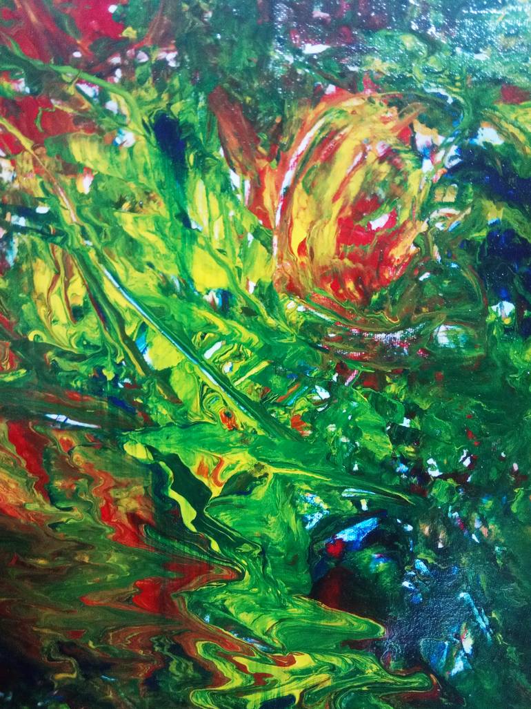 Original Impressionism Abstract Painting by Selena Sashina
