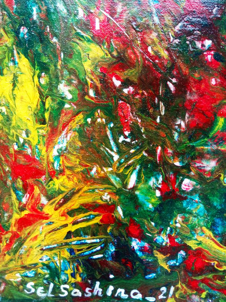 Original Impressionism Abstract Painting by Selena Sashina