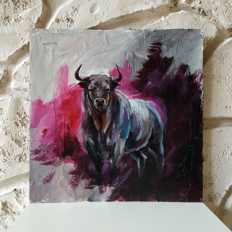 Original Abstract Animal Painting by Olga Kabakova