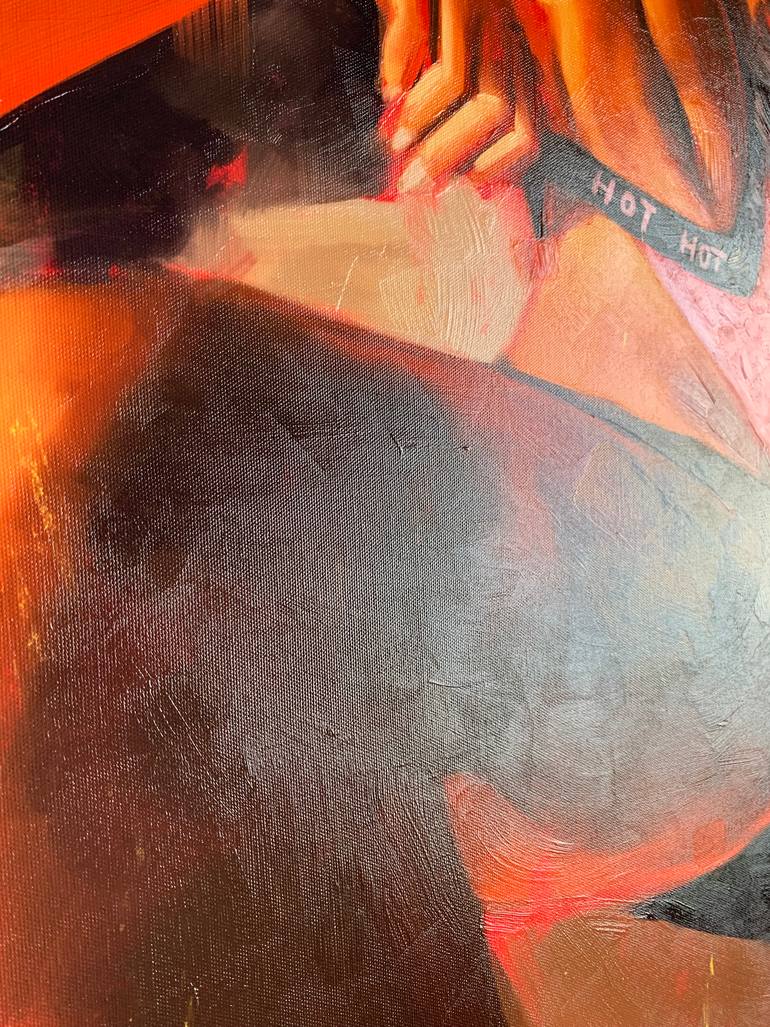 Original Figurative Erotic Painting by Yulia Rossan