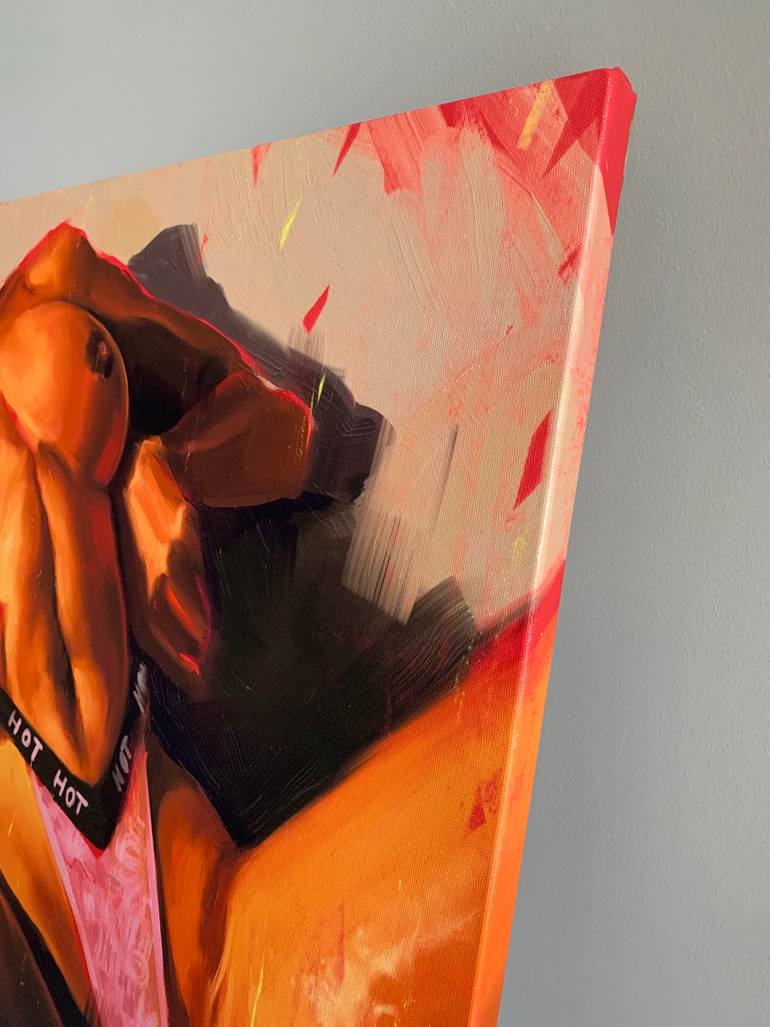 Original Figurative Erotic Painting by Yulia Rossan