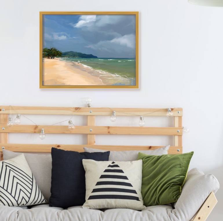 Original Figurative Seascape Painting by Yulia Rossan