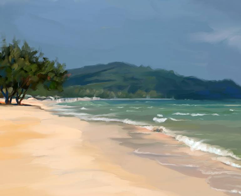 Original Figurative Seascape Painting by Yulia Rossan