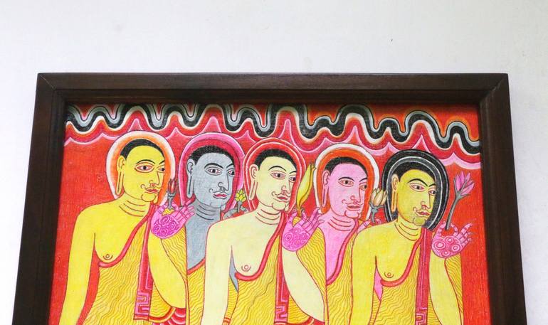 Original Folk Religion Painting by pushpika  abeysekara