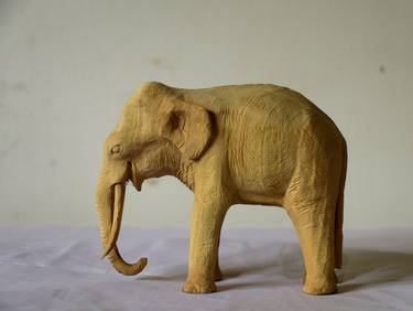 handmade wooden elephant wood carving thumb