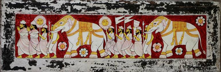 Original Folk Interiors Paintings by Pushpika  Abeysekara