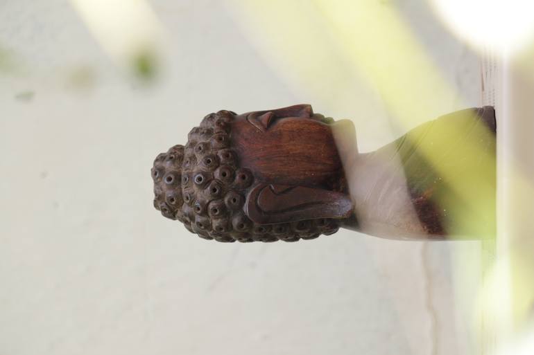 Original Portraiture Religion Sculpture by Pushpika  Abeysekara