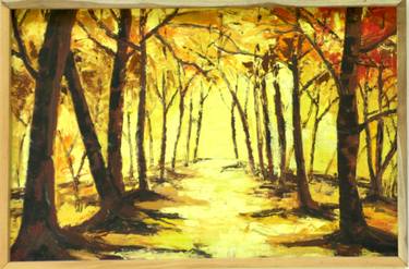 Print of Abstract Expressionism Landscape Paintings by pushpika abeysekara