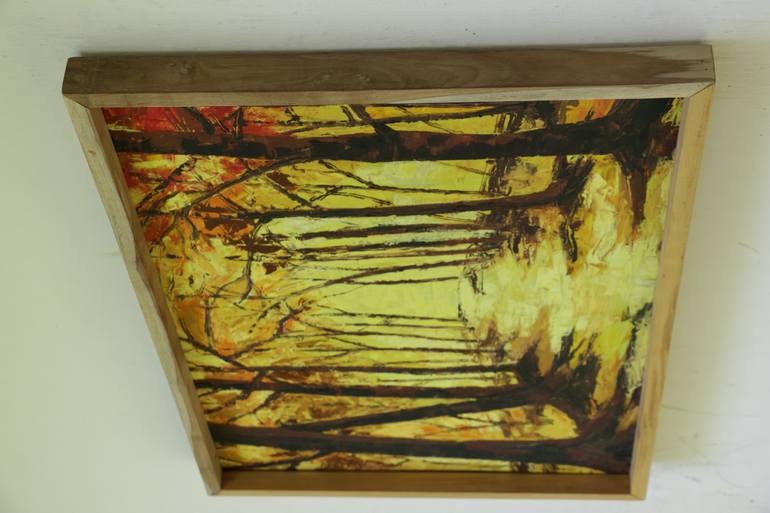 Original Abstract Expressionism Landscape Painting by Pushpika  Abeysekara