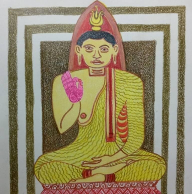 Original Art Deco People Paintings by Pushpika  Abeysekara