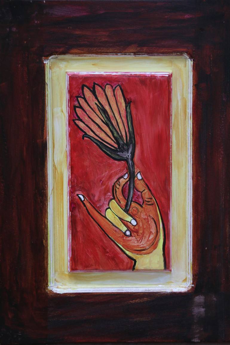 Print of Conceptual Religious Paintings by Pushpika  Abeysekara