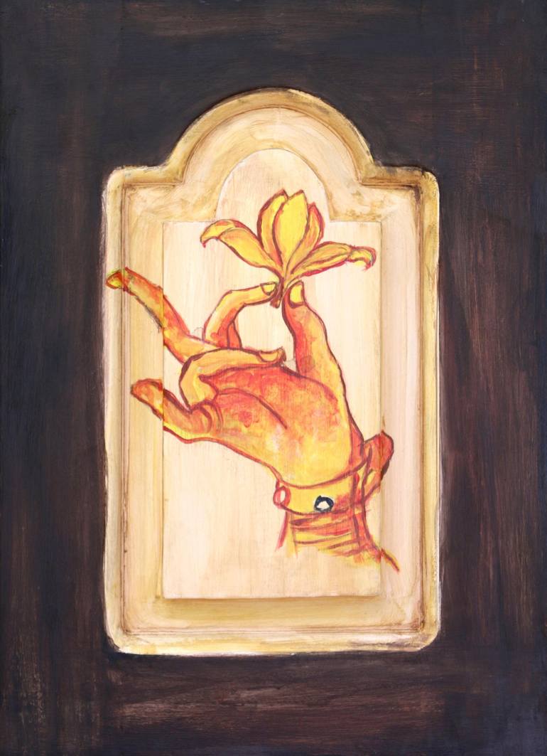Print of Abstract Culture Paintings by Pushpika  Abeysekara