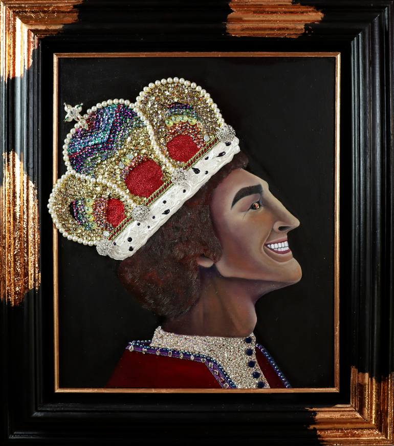 Original Portraiture People Painting by Red Garnett Art