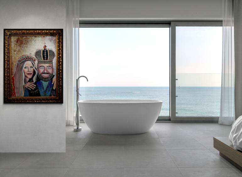 Original Symbolism Pop Culture/Celebrity Painting by Red Garnett Art