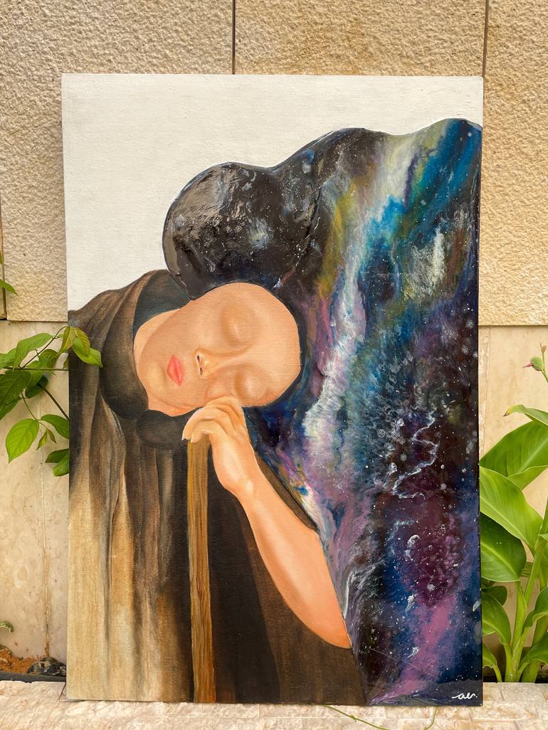 Original Expressionism People Painting by Abrar Aleisa
