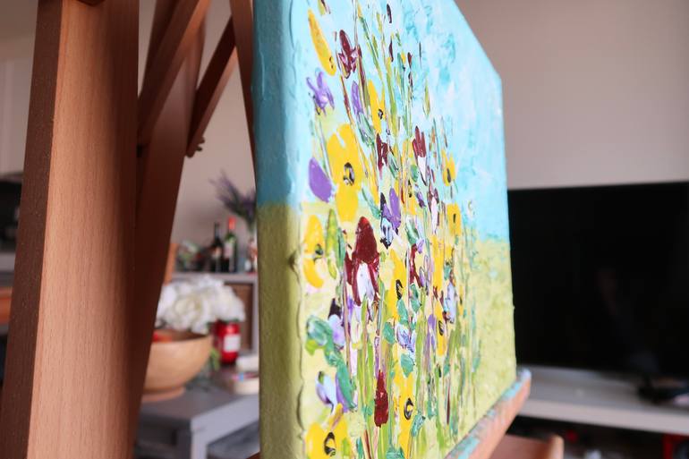 Original Abstract Floral Painting by Ekaterina Grazia