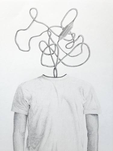 Original Figurative Men Drawings by Édgar Güiza
