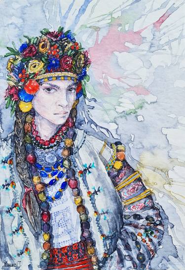 Print of Folk People Paintings by Tetiana Khalazii