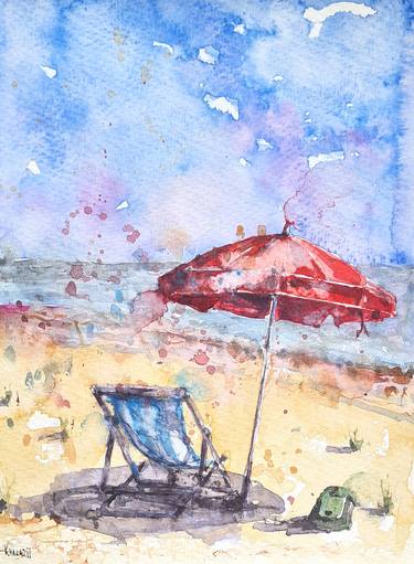 Print of Beach Paintings by Tetiana Khalazii