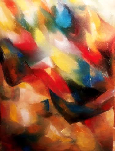 Original Impressionism Abstract Paintings by Khatuna Gogebashvili