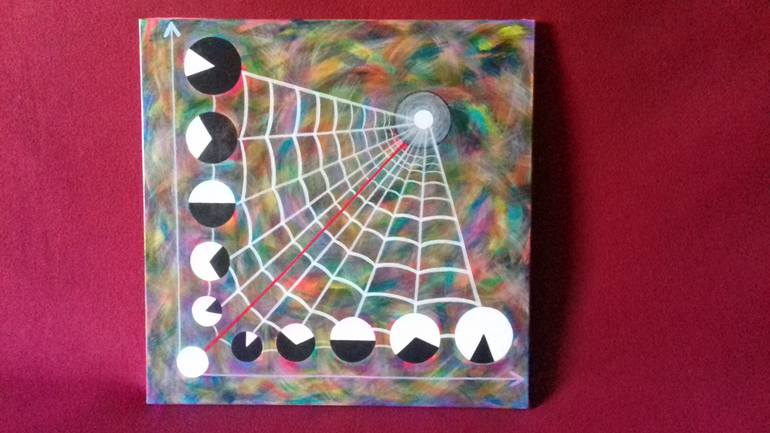 Original Conceptual Geometric Painting by Nino Man
