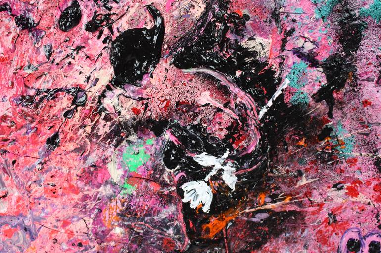 Original Abstract Animal Painting by Kyoko Uematsu