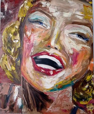 Print of Abstract Portrait Paintings by Lali Eradze