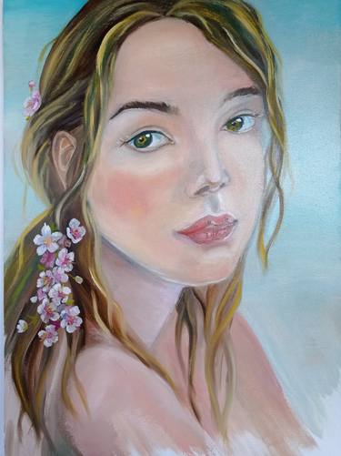 Print of Portrait Paintings by Lali Eradze