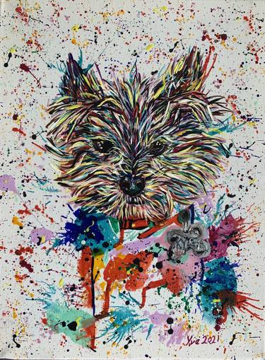 Print of Abstract Expressionism Animal Paintings by Yve Spencer