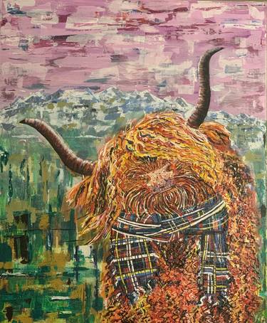 Original Abstract Expressionism Animal Paintings by Yve Spencer