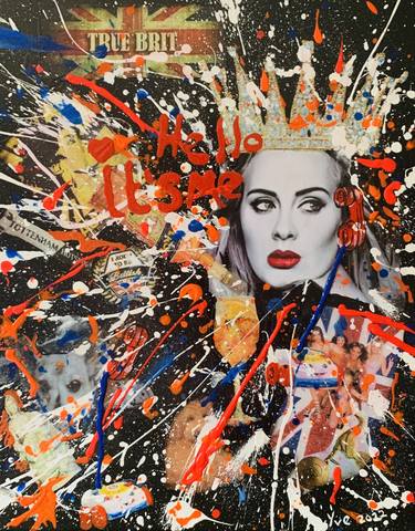 Original Pop Art Pop Culture/Celebrity Mixed Media by Yve Spencer