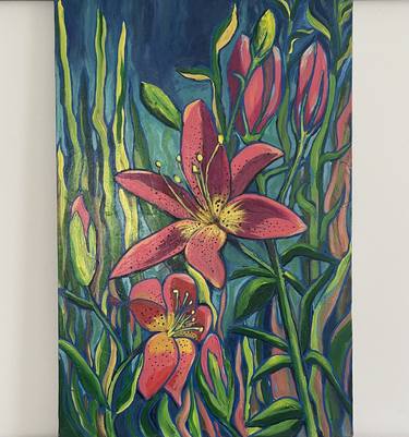 Original Expressionism Floral Painting by Inna Hnoienko