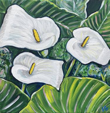 Original Expressionism Floral Painting by Inna Hnoienko
