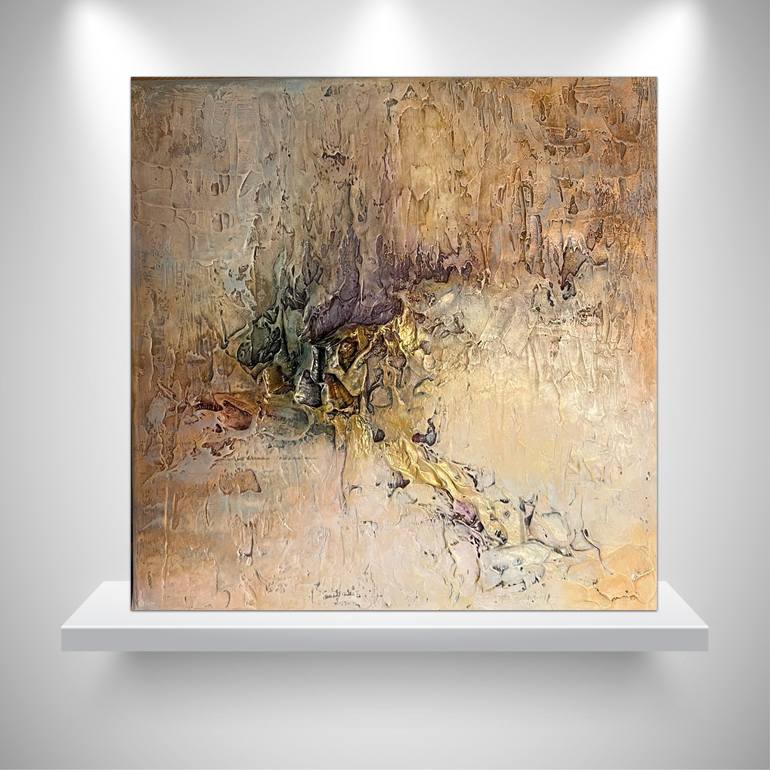 Original Abstract Expressionism Abstract Painting by Cristina Govoreanu