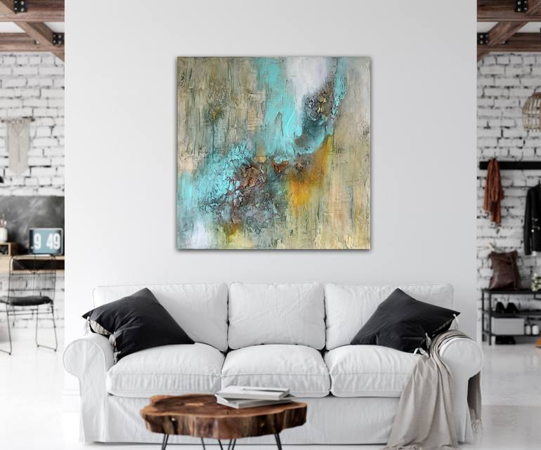 Original Abstract Expressionism Abstract Painting by Cristina Govoreanu