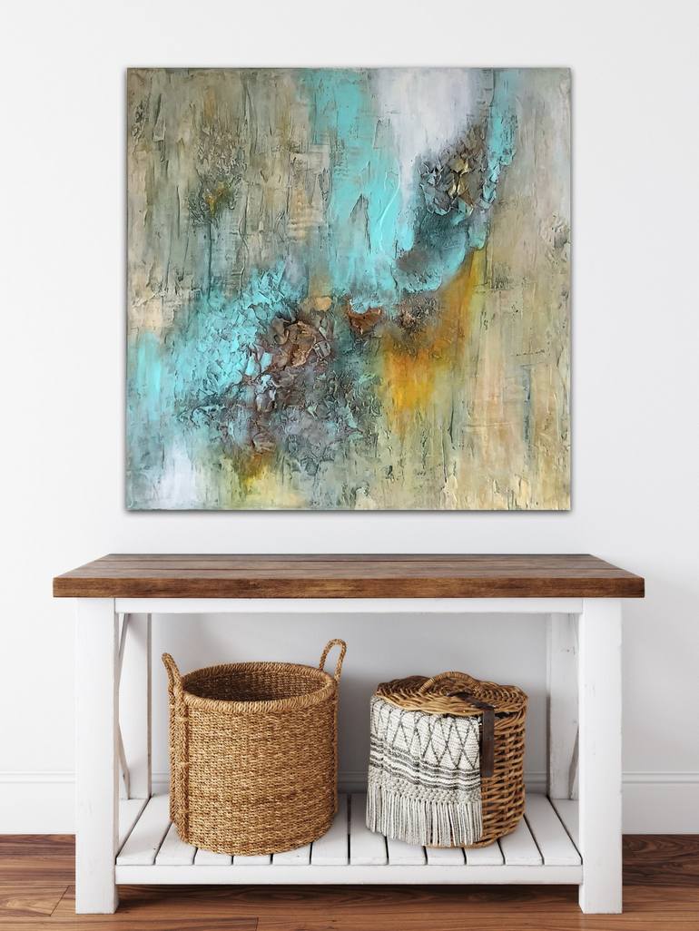 Original Abstract Expressionism Abstract Painting by Cristina Govoreanu