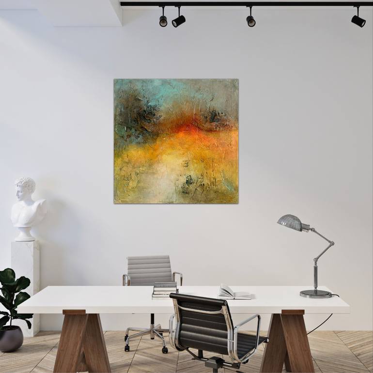 Original Abstract Expressionism Abstract Painting by Cristina Govoreanu